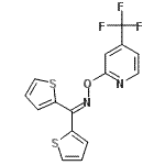 CAS 登录号：257862-91-2， 1,1-二(2-噻吩基)-N-{[4-(三氟甲基)-2-吡啶基]氧基}甲亚胺