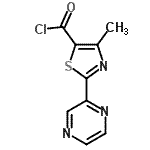 CAS#: 257876-11-2, 4-Methyl-2-(2-Pyrazinyl)-1,3-Thiazole-5-Carbonyl Chloride