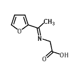 CAS 登录号：257940-10-6， (E)-N-[1-(2-呋喃基)亚乙基]甘氨酸