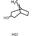 CAS#: 258345-27-6, 8-Methyl-8-Azabicyclo[3.2.1]Octan-3-Ol Hydrochloride (1:1)
