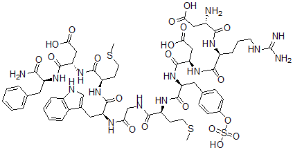 CAS 登录号：25842-57-3， 1-L-天冬氨酸-2-L-精氨酸-5-L-蛋氨酸-雨蛙肽