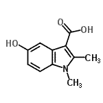 CAS#: 25888-01-1, 5-Hydroxy-1,2-Dimethyl-1H-Indole-3-Carboxylic Acid