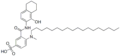 CAS#: 2589-61-9, 4-[(1-Hydroxy5,6,7,8-Tetrahydronaphthalene-2-Carbonyl)Amino]-3-(Methyl-Octadecylamino)Benzenesulfonic Acid