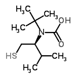 CAS#: 259257-76-6, (2-Methyl-2-Propanyl)[(2S)-3-Methyl-1-Sulfanyl-2-Butanyl]Carbamic Acid