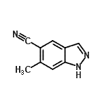 CAS 登录号：259537-71-8， 6-甲基-1H-吲唑-5-甲腈