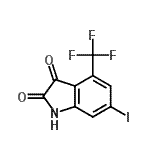 CAS 登录号：259667-71-5， 6-碘-4-(三氟甲基)-1H-吲哚-2,3-二酮