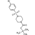 CAS#: 259808-63-4, 2-Methyl-2-Propanyl 4-[(4-Bromophenyl)Sulfonyl]-1-Piperazinecarboxylate