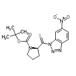 CAS#: 260782-41-0, 2-Methyl-2-Propanyl (2R)-2-[(6-Nitro-1H-Benzotriazol-1-Yl)Carbonothioyl]-1-Pyrrolidinecarboxylate