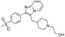 CAS 登录号：2609-67-8， 2-[4-[[2-(4-甲基磺酰基苯基)咪唑并[3,2-a]吡啶-3-基]甲基]哌嗪-1-基]乙醇