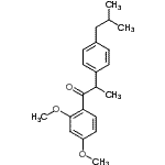 CAS 登录号：261178-38-5， 1-(2,4-二甲氧基苯基)-2-(4-异丁基苯基)-1-丙酮