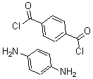CAS 登录号:26125-61-1, 苯-1,4-二胺; 苯-1,4-二甲酰氯