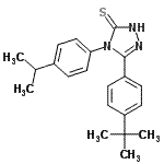 CAS#: 261761-26-6, 4-(4-Isopropylphenyl)-5-[4-(2-Methyl-2-Propanyl)Phenyl]-2,4-Dihydro-3H-1,2,4-Triazole-3-Thione