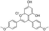 CAS#: 26187-03-1, 5,7-Dihydroxy-2,4-Bis(4-Methoxyphenyl)-1-Benzopyrylium Chloride