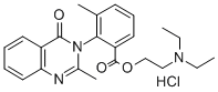 CAS#: 2619-07-0, Diethyl-[2-[3-Methyl-2-(2-Methyl-4-Oxoquinazolin-3-Yl)Benzoyl]Oxyethyl]Azanium Chloride