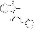 CAS 登录号：26211-98-3， (2E)-1-(2-甲基-1H-吲哚-3-基)-3-苯基-2-丙烯-1-酮
