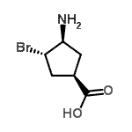 CAS#: 262280-18-2, (1R,3S,4S)-3-Amino-4-Bromocyclopentanecarboxylic Acid