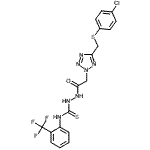 CAS#: 262296-64-0, 2-[(5-{[(4-Chlorophenyl)Sulfanyl]Methyl}-2H-Tetrazol-2-Yl)Acetyl]-N-[2-(Trifluoromethyl)Phenyl]Hydrazinecarbothioamide