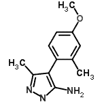 CAS#: 262298-03-3, 4-(4-Methoxy-2-Methylphenyl)-3-Methyl-1H-Pyrazol-5-Amine