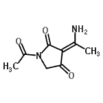 CAS 登录号：262378-98-3， (3Z)-1-乙酰基-3-(1-氨基亚乙基)-2,4-吡咯烷二酮