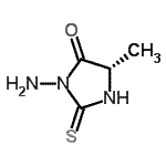 CAS 登录号：262438-36-8， (5S)-3-氨基-5-甲基-2-硫代-4-咪唑烷酮