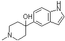CAS 登录号：262593-61-3， 4-(1H-吲哚-5-基)-1-甲基-4-哌啶醇