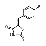 CAS#: 262601-87-6, (5Z)-5-(4-Fluorobenzylidene)-1,3-Thiazolidine-2,4-Dione