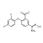 CAS#: 263015-56-1, 4-(2,4-Difluorophenoxy)-N'-Hydroxy-3-Nitrobenzenecarboximidamide