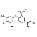 CAS#: 263157-71-7, 4-(4-Chloro-3,5-Dimethylphenoxy)-N'-Hydroxy-3-Nitrobenzenecarboximidamide