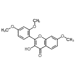 CAS#: 263365-51-1, 2-(2,4-Dimethoxyphenyl)-3-Hydroxy-7-Methoxy-4H-Chromen-4-One