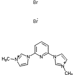 CAS#: 263874-05-1, 1,1'-(2,6-Pyridinediyl)Bis(3-Methyl-1H-Imidazol-3-Ium) Dibromide