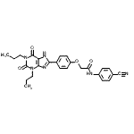 CAS#: 264622-58-4, N-(4-Cyanophenyl)-2-[4-(2,6-Dioxo-1,3-Dipropyl-2,3,6,9-Tetrahydro-1H-Purin-8-Yl)Phenoxy]Acetamide