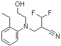 CAS#: 2647-14-5, 2-[[(2-Ethylphenyl)(2-Hydroxyethyl)Amino]Methyl]-3,3-Difluoro-Propanenitrile