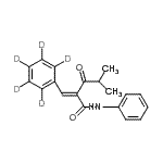 CAS#: 265989-32-0, (2E)-4-Methyl-3-Oxo-N-Phenyl-2-[(<Sup>2</Sup>H<Sub>5</Sub>)Phenylmethylene]Pentanamide