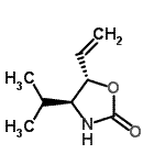 CAS 登录号：265996-18-7， (4S,5S)-4-异丙基-5-乙烯基-1,3-恶唑烷-2-酮