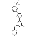 CAS#: 266361-97-1, 2-Chloro-6-(2-Pyridinylsulfanyl)-4-{4-[3-(Trifluoromethyl)Phenyl]-1,3-Thiazol-2-Yl}Pyridine