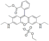 CAS#: 26694-69-9, 9-[2-(Ethoxycarbonyl)Phenyl]-3,6-Bis(Ethylamino)-2,7-Dimethylxanthylium Ethyl Sulphate