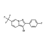 CAS#: 267235-95-0, 3-Bromo-2-(4-Fluorophenyl)-6-(Trifluoromethyl)Pyrazolo[1,5-a]Pyridine