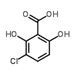 CAS#: 26754-77-8, 3-Chloro-2,6-Dihydroxybenzoic Acid