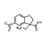 CAS#: 26759-54-6, 3-Methoxy-5-Nitro-2,3-Dihydro-1-Benzothiophene-3-Carboxylic Acid