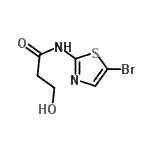 CAS#: 267653-87-2, N-(5-Bromo-1,3-Thiazol-2-Yl)-3-Hydroxypropanamide
