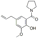 CAS 登录号：26771-59-5， 4-烯丙基-2-甲氧基-6-(1-吡咯烷基羰基)苯酚