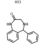 CAS#: 268209-92-3, 5-Phenyl-1,3,4,5-Tetrahydro-2H-1,4-Benzodiazepin-2-One Hydrochloride (1:1)
