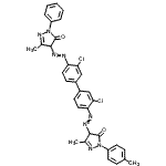 CAS#: 26841-50-9, 4-[(3,3'-Dichloro-4'-{[3-Methyl-1-(4-Methylphenyl)-5-Oxo-4,5-Dihydro-1H-Pyrazol-4-Yl]Diazenyl}-4-Biphenylyl)Diazenyl]-5-Methyl-2-Phenyl-2,4-Dihydro-3H-Pyrazol-3-One