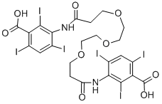 CAS 登录号：26887-04-7， 3,3'-[氧基二[2,1-乙二基氧基(1-氧代-3,1-丙烷二基)亚氨基]]二[2,4,6-三碘-苯甲酸]