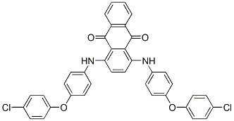 CAS 登录号：26931-39-5， 1,4-二[4-(4-氯苯氧基)苯胺基]蒽醌