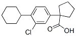 CAS#: 26961-89-7, 1-(3-Chloro-4-Cyclohexylphenyl)Cyclopentanecarboxylic Acid