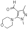 CAS 登录号：26990-69-2， 1,3-二甲基-5-(4-吗啉基)-1H-吡唑-4-甲醛