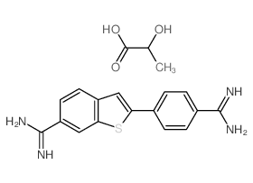 CAS 登录号：27047-46-7， 2-(4-脒基苯基)苯并噻吩-6-甲脒乳酸盐