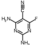CAS#: 27078-77-9, 2,4-Diamino-6-Fluoro-5-Pyrimidinecarbonitrile