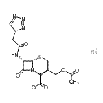 CAS 登录号：27164-45-0， 钠(6S,7S)-3-(乙酰氧基甲基)-8-氧代-7-[(1H-四唑-1-基乙酰基)氨基]-5-硫杂-1-氮杂双环[4.2.0]辛-2-烯-2-羧酸酯